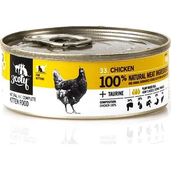 Krmivo pro kočku 3COTY Chicken For kittens - mokré krmivo pro kočky - 80g