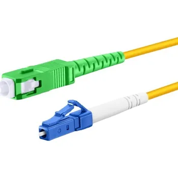 Datový kabel OEM Patch kabel optický simplex LCupc-SCapc 09/125 1m SM LCupc/SCapc-SSM-1