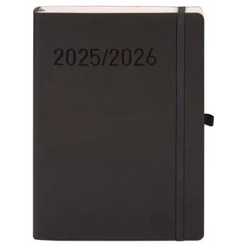 Diář Kalendarz 2025/2026 B5 18 miesięczny TNS grafitowy
