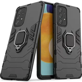 Pouzdro na mobilní telefon Forcell Pouzdro Ring Armor s magnetickým úchytem pro Samsung Galaxy A73 , černá, 9145576245057
