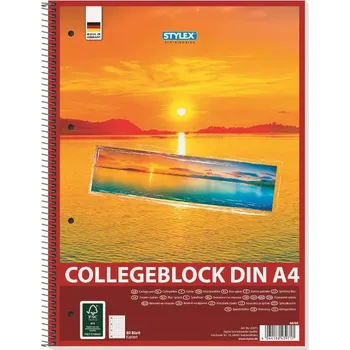 Blok A4/80 listů, spirála vlevo, odtrh, čtvereček World