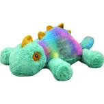 LEAN Toys Plyšový maskot mazlivý chameleon barevný 45 cm