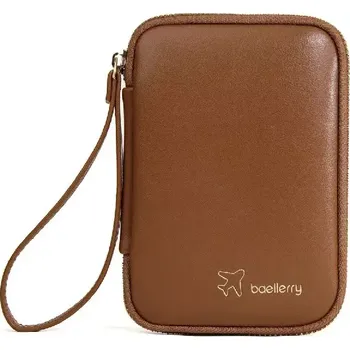 Obal na doklad Baellerry Pouzdro na pas i doklady Travel Kairo Hnědá