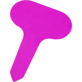 Příslušenství pro skleník Sada 50 barevných plastových štítků na rostliny 7 cm PVC značky do půdy Zahradní jmenovky pro zeleninu a květiny růžová