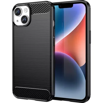 Forcell Carbon Case kryt na iPhone 14 Plus , silikonové, černé, 9145576267226