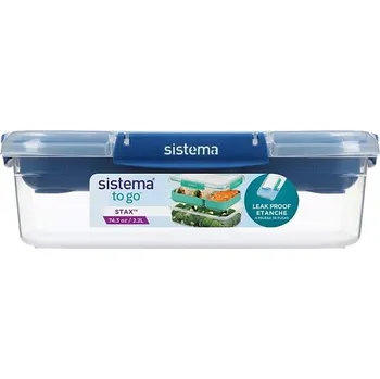 Dóza na potraviny Sistema Dělený vodotěsný box na jídlo To Go STAX