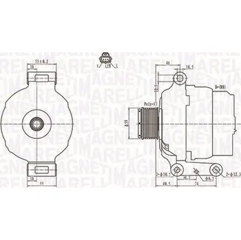 Alternátor Generátor MAGNETI MARELLI 063731639010