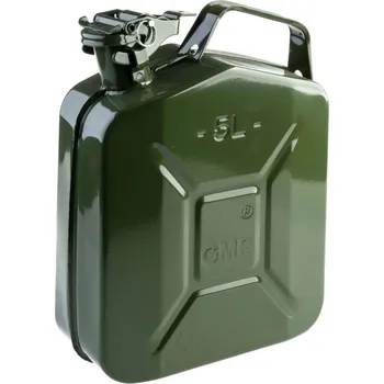 Kanystr Plechový kanystr na benzín, PHM, 5 L, GMP, zelený