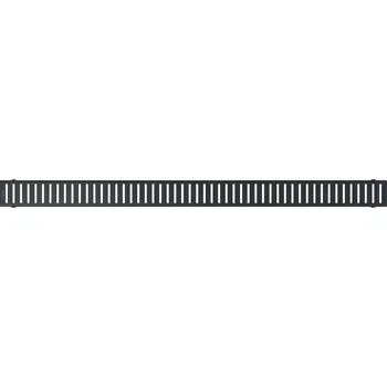 Alcadrain Pure Rošt pro liniový podlahový žlab 145 cm, černá mat