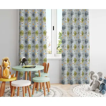 Dekorativní polštářek Orbytex Dětský zatemňovací závěs hotový - balony Rozměry: povláček na polštářek 40x40 na zip (bez výplně)