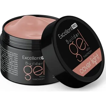 Lak na nehty EXCELLENT PRO STAVEBNÍ UV/LED GEL S TEKUTOU PAMĚTÍ - COVER LIGHT 15g