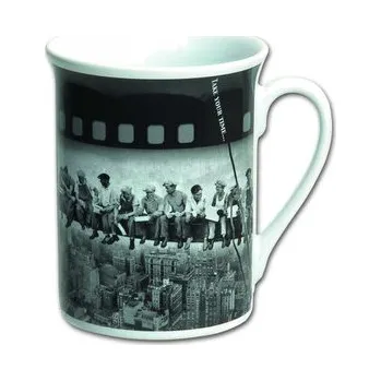 Set školních potřeb Keramický hrnek "Oběd na vrcholu mrakodrapu"