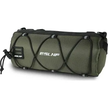 brašna na kolo Cyklistická voděodolná brašna 25×10 cm Velkokapacitní taška na kolo s reflexními prvky Praktická brašna na rám kola Úložný prostor pro cyklisty zelená