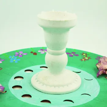 Svícen Vysoký svícen s růžovým křišťálem - pro čistotu a ochranu