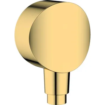 HANSGROHE - Fixfit Sprchové kolínko S se zpětným ventilem, leštěný vzhled zlata 26453990
