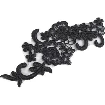 Monofilová aplikace / vsadka 8x20 cm, barva 4 černá