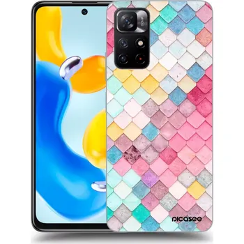 Pouzdro na mobilní telefon Picasee silikonový černý obal pro Xiaomi Redmi Note 11S 5G - Barevná střecha