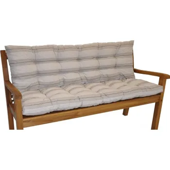 Podsedák Polstr na zahradní lavičku 120 cm - látka Antik pruh