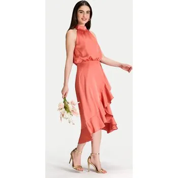 Dámské oblečení Swing Koktejlové šaty 5AH04500 Oranžová Regular Fit 36