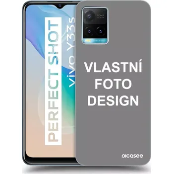 Pouzdro na mobilní telefon Picasee silikonový průhledný obal pro Vivo Y33s - Vlastní fotka/motiv
