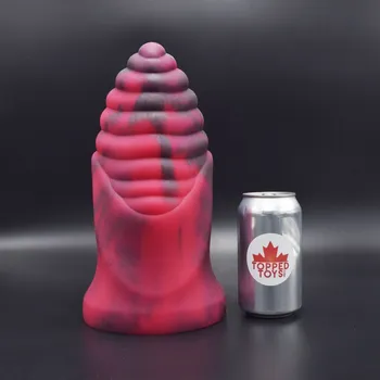 Dildo Topped Toys Cetos 150 Forge Red, prémiové silikonové dildo 27,5 x 12,2 cm