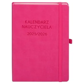 Diář Kalendarz 2025/2026 A5 nauczyciela TDW różowy