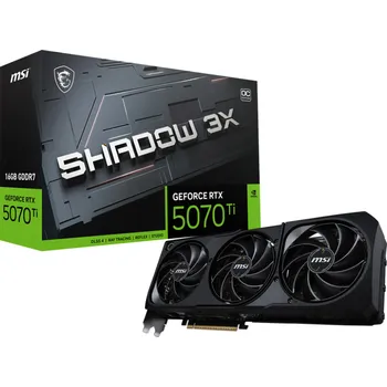 Grafická karta MSI GeForce RTX 5070 Ti 16G Shadow 3X OC