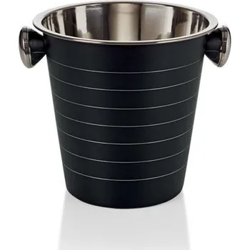 Chladič na víno Chladič na víno,sekt 21cm, vědro, černý, nerezový
