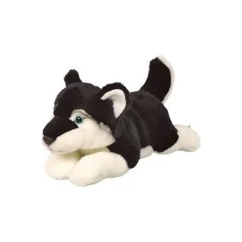 plyšák Husky ciemny 34cm