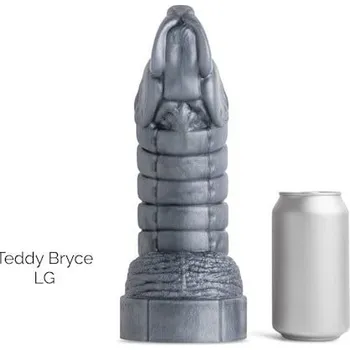Dildo Mr. Hankey’s Toys Teddy Bryce Large, prémiové silikonové dildo s Vac-U-Lock 27 x 5,3–8,5 cm