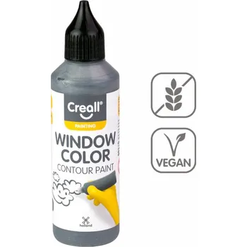 Speciální výtvarná barva Konturovací barva na sklo Window 80 ml, stříbrná