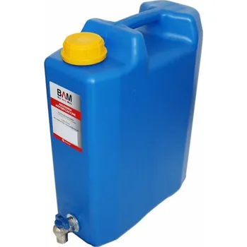 Kanystr Poland | Kanystr plastový na vodu MODRÝ 10l s kovovým kohoutkem spodním, 10544