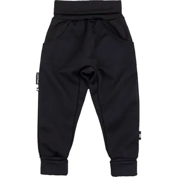 Little Things černé rostoucí softshellové kalhoty - 9-11 let