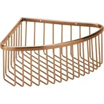 Bemeta Amber polička do sprchy, rohová vysoká, Coffe-Gold mat