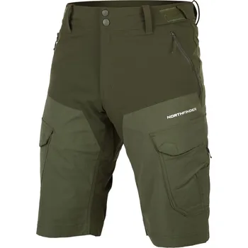 Pánské kraťasy Northfinder Pánské outdoorové hybridní kapsáčové šortky CASTOR, zelená, L 175442