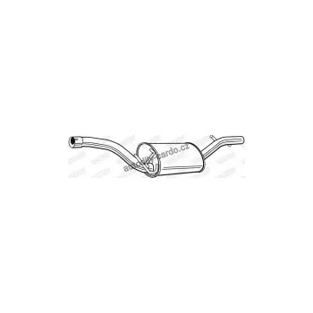 Tlumič výfuku Zadní díl výfuku WALKER 22852