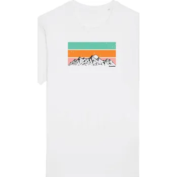 Dámské tričko Tričko Ráno na horách bílé XL