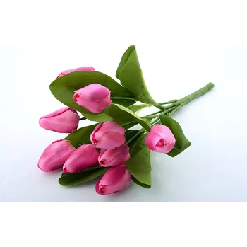 umělá květina Svazek umělých květin TULIPÁNY růžový 2