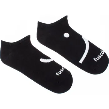 Dámské ponožky Kotníkové ponožky Smajlík černé L (43-46)