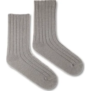 Dámské ponožky Vlněné ponožky Vlnáč rebro šedý L (43-46)