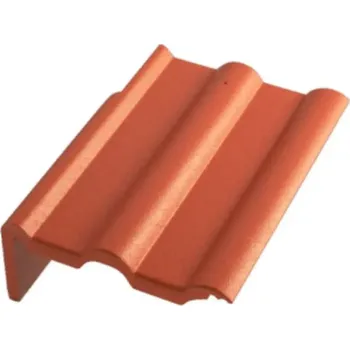 Střecha BETONPRES EXCLUSIV Krajní taška levá Cihlově červená režná