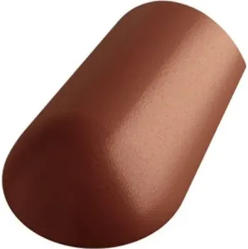 BETONPRES Hřebenáče EXCLUSIV Koncový s lakovaným vruterm Červeno Hnědá