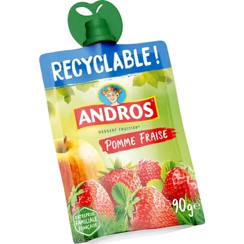 Sušené ovoce Andros Ovocná kapsička jablko jahoda 90g