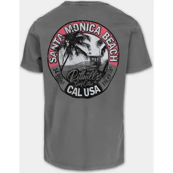 Pánské tričko PitBull West Coast Triko Denim Washed OCEANSIDE - šedé - PWC_DWASOCNSIDE_GREY Velikosti: XL