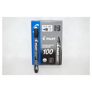 Set školních potřeb Marker permanentny SCA-100 czarny (12szt) PILOT