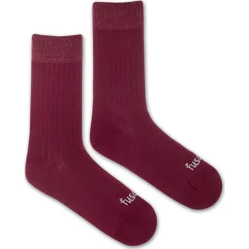 Dámské ponožky Ponožky Žebro bordové L (43-46)