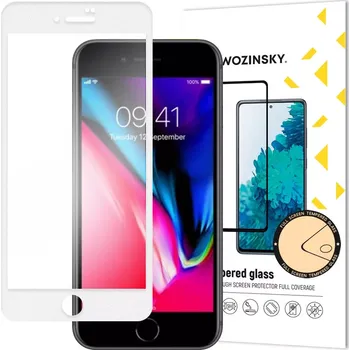Wozinsky 5D tvrzené sklo s rámečkem pro iPhone SE 2022 / SE 2020 / iPhone 8 / iPhone 7 bílá 5907769314858