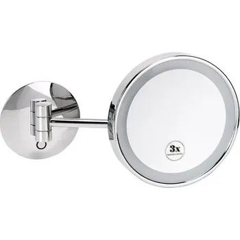 Bemeta Kosmetická zrcátka kosmetické zrcátko průměr 200 mm, s LED osvětlením, Touch sensor, chrom