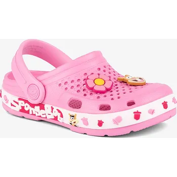 Dětská móda Dětské clogsy COQUI LINDO růžové/bílé SB Sandy + Amulet 28/29
