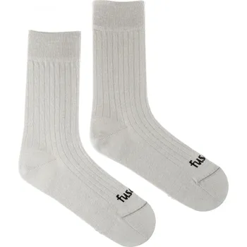 Dámské ponožky Ponožky Žebro světle šedé L (43-46)